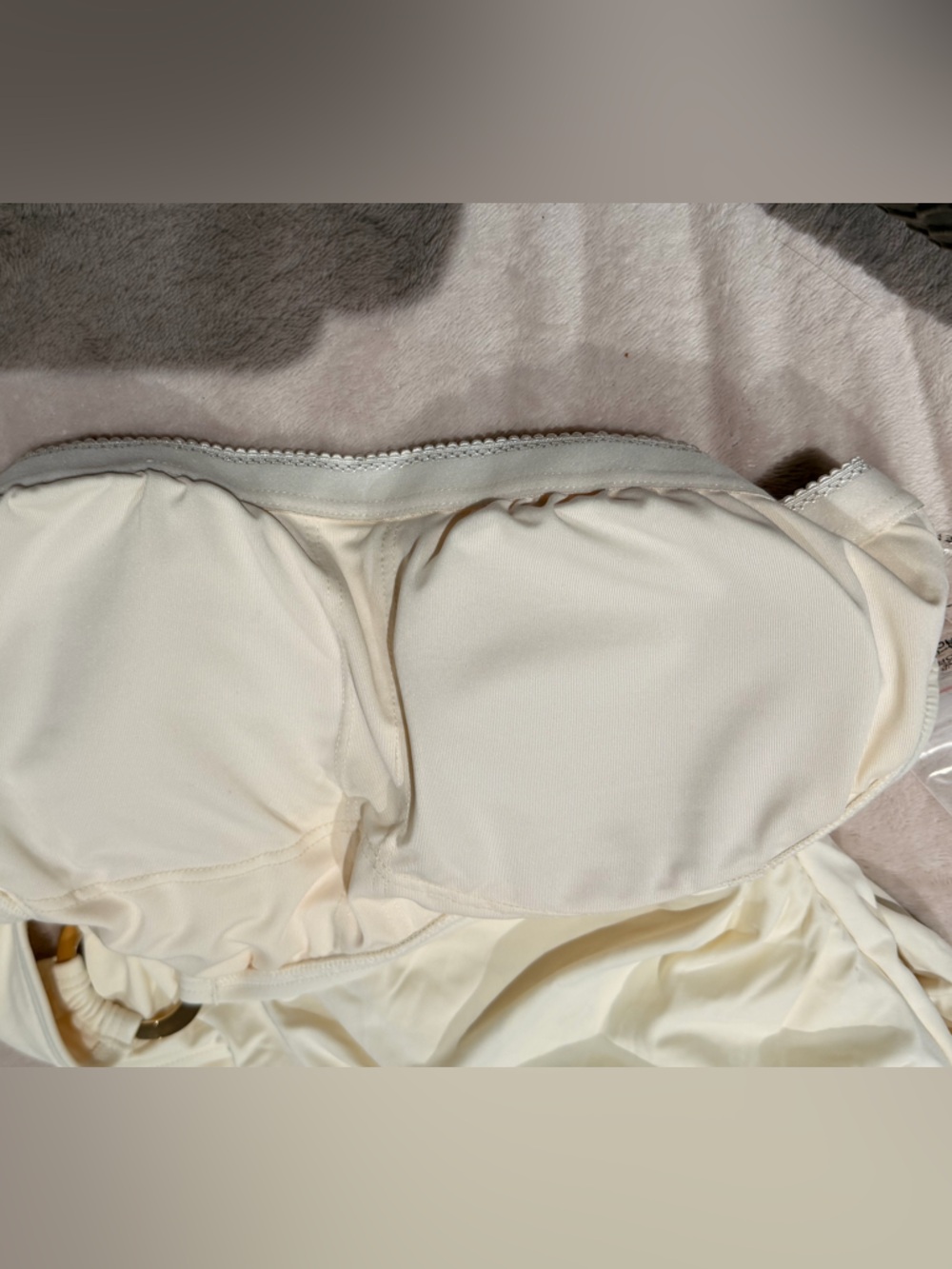 Michael Kors Cream One-Shoulder One-Piece Swimsuit - Picture 5 of 7